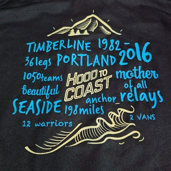 Nike Running Hood To Coast Relay 1/4 Zip M Mens Track and Field Pullover Rare - Picture 2 of 12